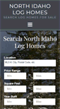 Mobile Screenshot of northidahologhomes.com