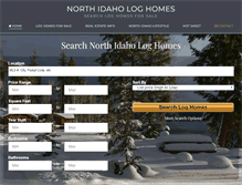 Tablet Screenshot of northidahologhomes.com